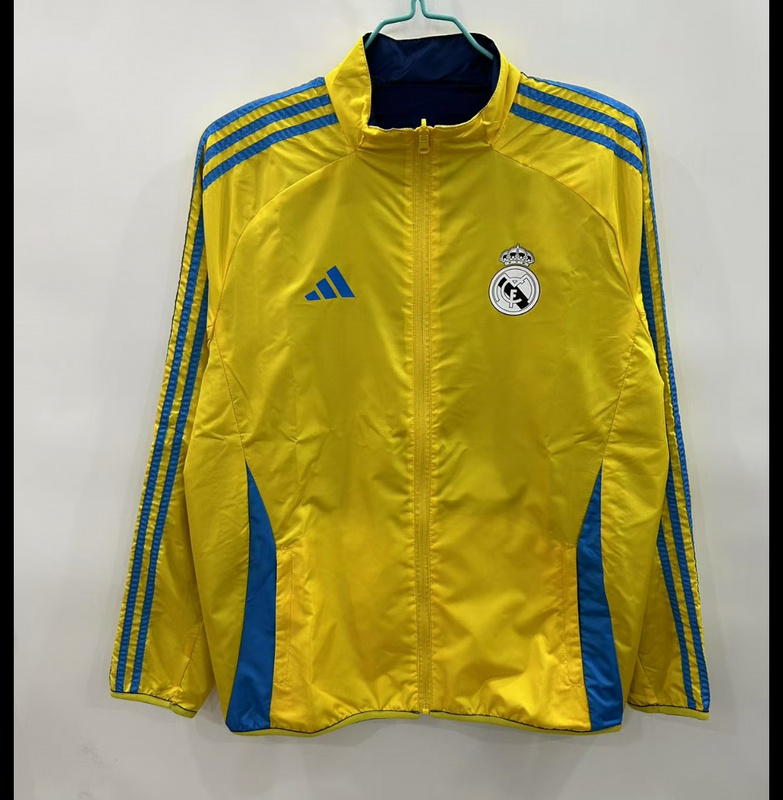 AAA Quality Real Madrid 25/26 Wind Coat - Yellow